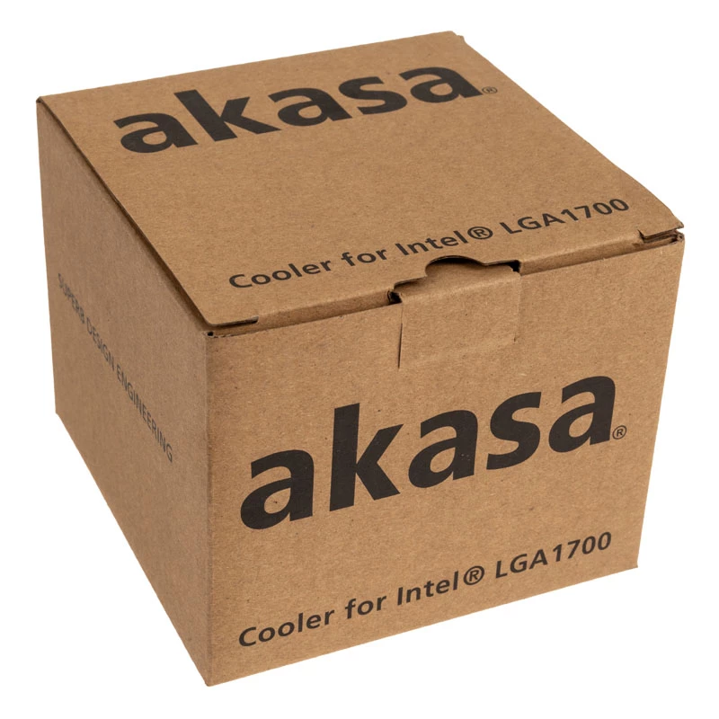 Akasa AK-CC6606BP01 disipador de CPU de perfil bajo - zócalo LGA 1700, 63,2 mm de altura, ventilador de 92 mm, negro