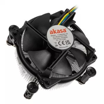 Akasa AK-CC6606BP01 disipador de CPU de perfil bajo - zócalo LGA 1700, 63,2 mm de altura, ventilador de 92 mm, negro
