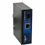 ALLNET ALL-MCI2011P-60W convertidor de medios PoE industrial, 1x 10/100/1000Base-T RJ45 a 1x 1000Base-X SFP, 60W PoE, carril DIN, negro