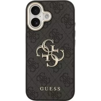 GUESS Hard Cover 4G Metal Logo negro para Apple iPhone 17