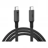 GoodConnections cable USB-C 4.0 (ST-ST) 1m trenzado 100W 8K 30Hz antracita