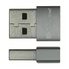 Good Connections adaptador USB 2.0 conector macho Type-A a conector hembra USB-C, carcasa de aluminio, gris, pack de 3 (USB-AD203-3)