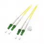 EFB Electronics cable de parcheo dúplex LC/APC-LC/APC OS2 G652D 1m LSZH amarillo