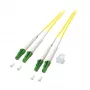 EFB Elektronik cable de parcheo dúplex LC/LC multimodo OM3 1m LSZH aqua