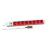 EFB Elektronik Koop PROFIversal Regleta de enchufes (montable en rack) - 8 x tomas Schuko, entrada IEC C14, 250 V, 10 A, 2500 W, 1U, negro
