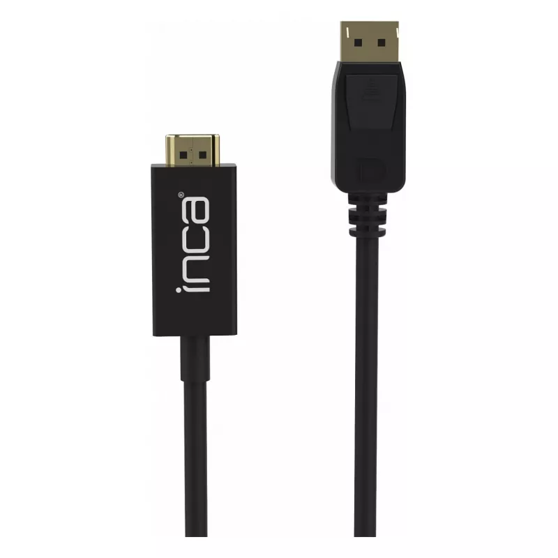 INCA cable DisplayPort a HDMI 1,8 m 10,2 Gbit/s negro