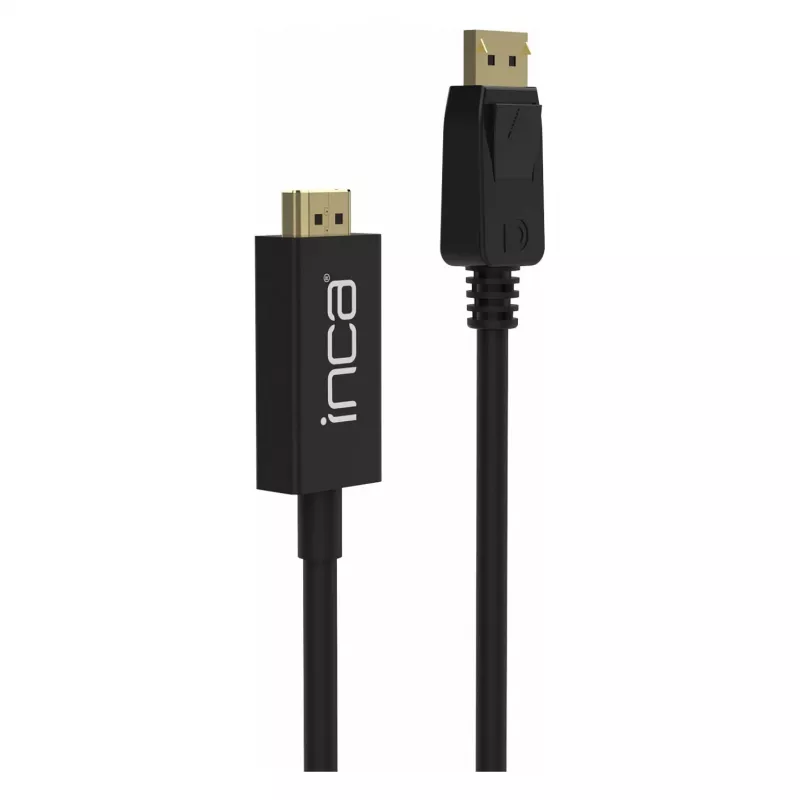 INCA cable DisplayPort a HDMI 1,8 m 10,2 Gbit/s negro