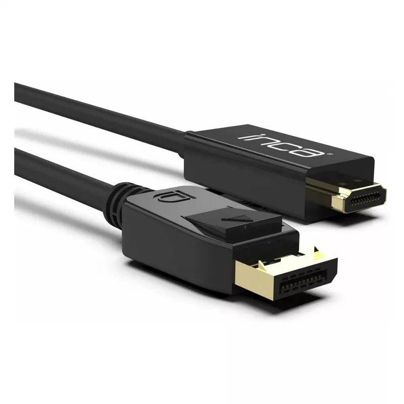 INCA cable DisplayPort a HDMI 1,8 m 10,2 Gbit/s negro