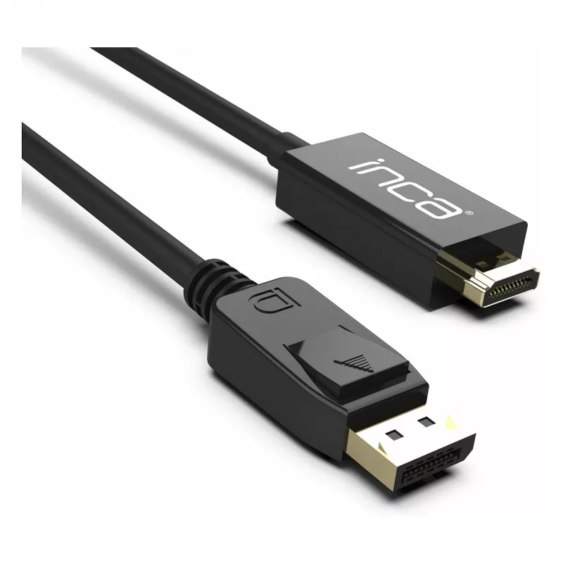 INCA cable DisplayPort a HDMI 1,8 m 10,2 Gbit/s negro