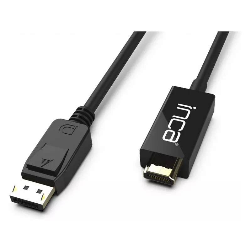INCA cable DisplayPort a HDMI 1,8 m 10,2 Gbit/s negro