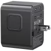 USAMS adaptador de viaje CC308 17W 4en1 US/AU/EU/UK negro