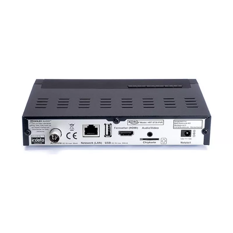 Xoro HRT 8730 receptor DVB-T/T2 Full HD, negro