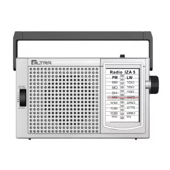 ELTRA Radio IZA-5 Silver radio portátil FM/AM con Bluetooth y USB