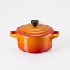 Le Creuset Set de gres con 4 Petit Casseroles 10x5cm Volcanic