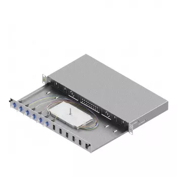 ZVK Easylan LSB1A225 Caja de empalme de fibra óptica Basic 1U 6x LC-Dúplex OS2