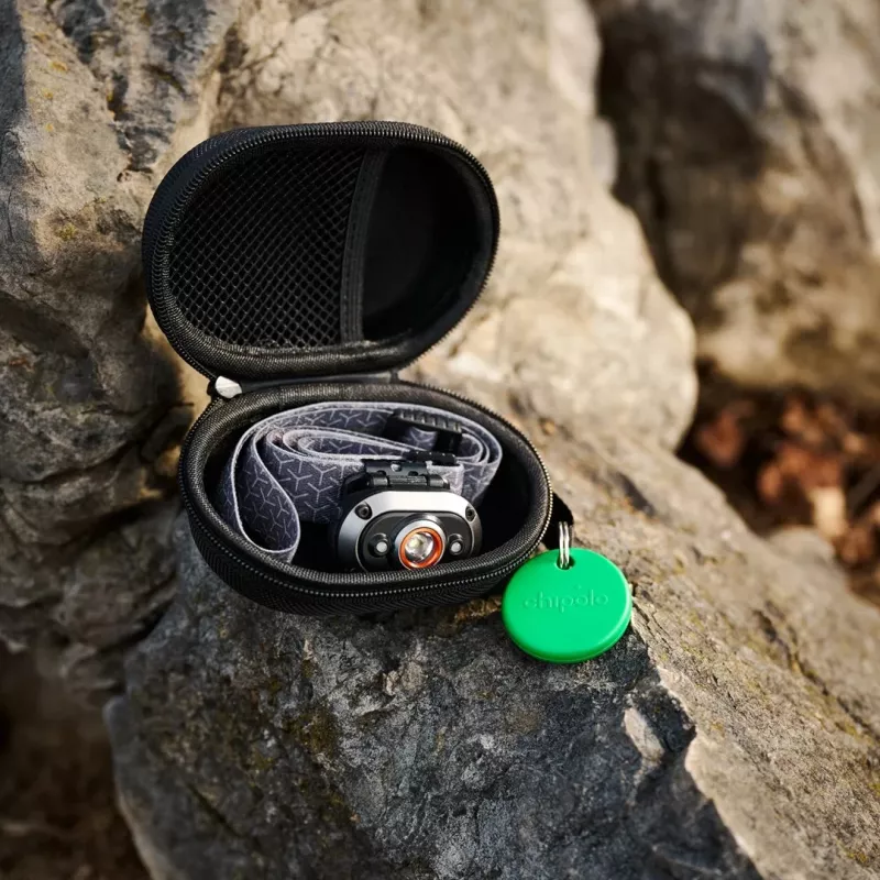 Chipolo POP rastreador Bluetooth con batería intercambiable para iOS y Android, azul