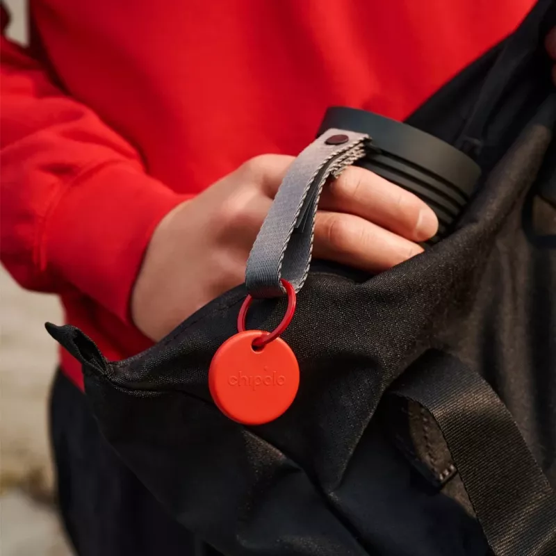 Chipolo POP rastreador Bluetooth con batería intercambiable para iOS y Android, azul