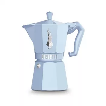 Bialetti MOKA EXCLUSIVE 6TZ cafetera de fogón azul claro (9062)