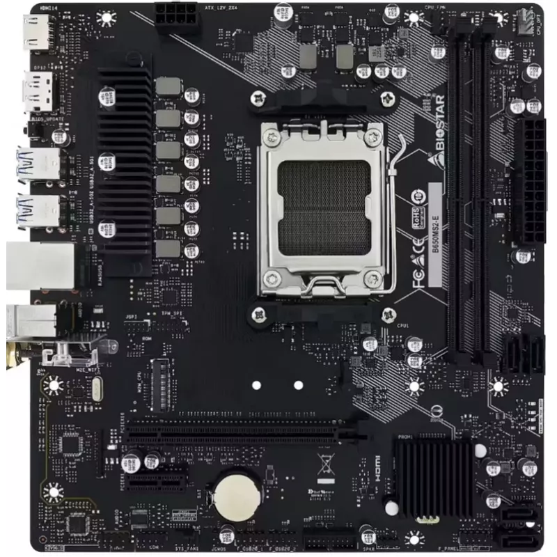 BIOSTAR B650MS2-E placa base, AMD AM5, DDR5, Micro ATX