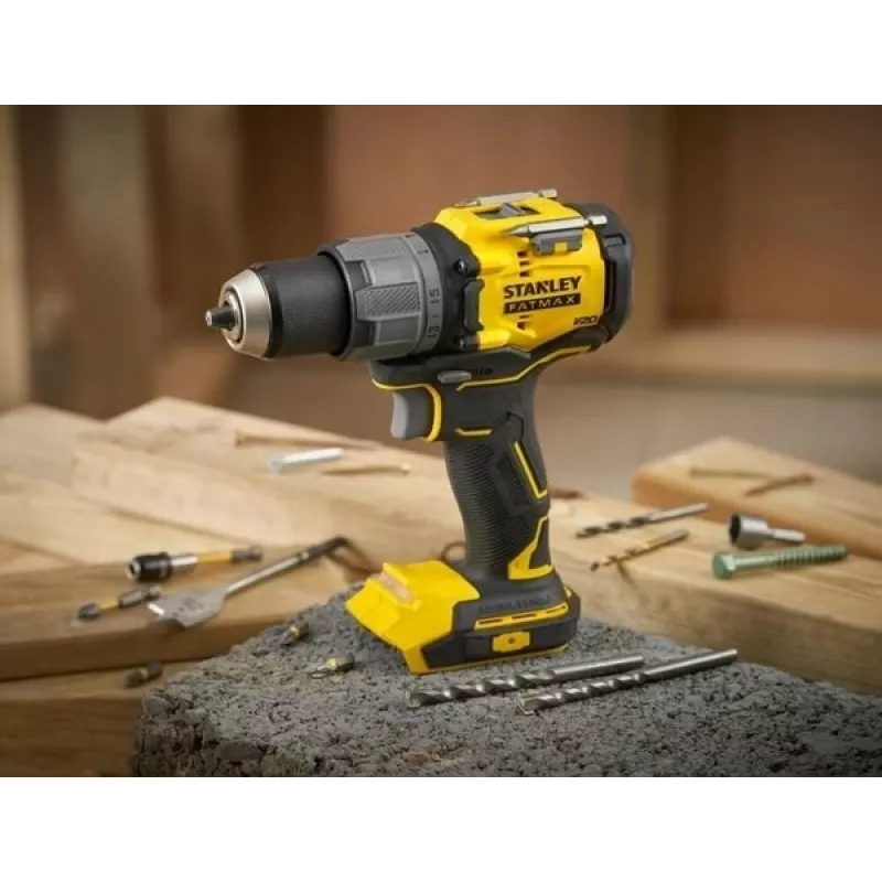 STANLEY FATMAX SFMCD726D2T atornillador percutor inalámbrico sin escobillas 18V (2 baterías de 2,0Ah, cargador, maletín TSTAK)
