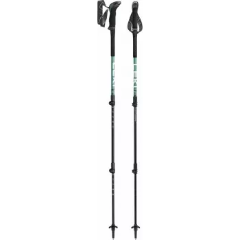LEKI MAKALU LITE bastones de trekking 100-135cm verde/blanco