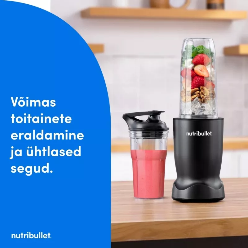 Nutribullet NBT1006MB Turbo batidora 1000 W, negro mate
