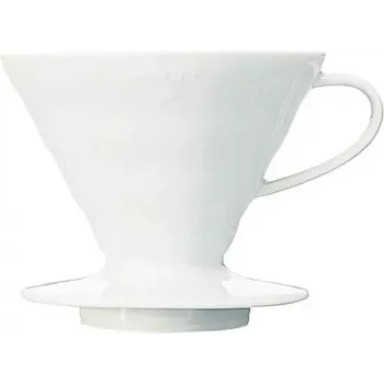Hario V60-02 soporte de filtro de café de cerámica blanco