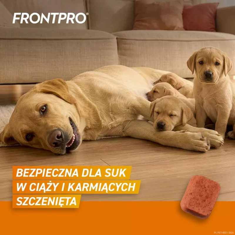 FRONTPRO comprimidos antipulgas y garrapatas para perros (25-50 kg) - 3x 136 mg afoxolaner comprimidos masticables