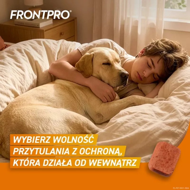 FRONTPRO comprimidos antipulgas y garrapatas para perros (25-50 kg) - 3x 136 mg afoxolaner comprimidos masticables