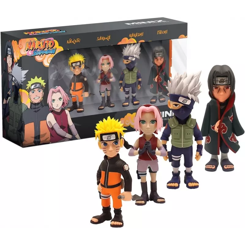 MINIX Naruto Shippuden set con 4 figuras coleccionables 7 cm