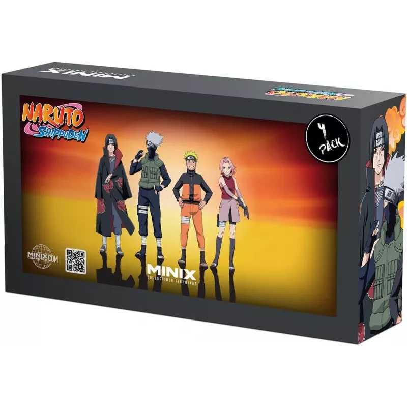 MINIX Naruto Shippuden set con 4 figuras coleccionables 7 cm