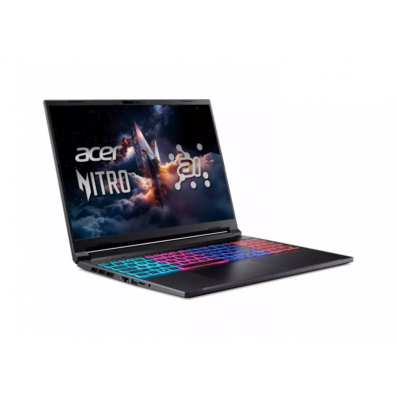 Acer Nitro 16S AI ANV16S-61 portátil gaming - AMD Ryzen AI 9 365, 32GB DDR5, 1TB SSD, NVIDIA GeForce RTX 5070, 16 inch WQXGA 180Hz, Windows 11 Pro, negro