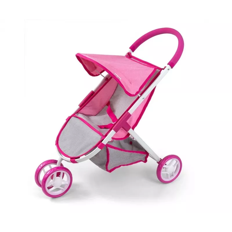 MILLY MALLY cochecito de muñecas Susie Prestige – rosa/gris/blanco