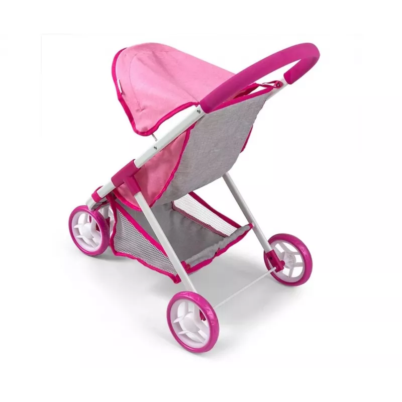 MILLY MALLY cochecito de muñecas Susie Prestige – rosa/gris/blanco