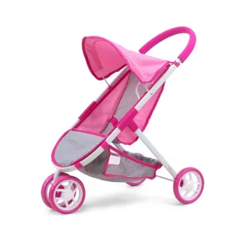 MILLY MALLY cochecito de muñecas Susie Prestige – rosa/gris/blanco