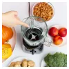 MPM MBL-37 Batidora, 500 W, Vaso de Cristal 1,5 L, Cuchilla de Acero Inoxidable, 2 Velocidades, Función Pulse, Tritura Hielo, Negro