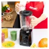 MPM MBL-37 Batidora, 500 W, Vaso de Cristal 1,5 L, Cuchilla de Acero Inoxidable, 2 Velocidades, Función Pulse, Tritura Hielo, Negro
