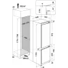 Whirlpool WHC18D071A1 Frigorífico-Congelador Integrable con 6th Sense Technology, 250 L Capacidad Total, Clase Energética D, Blanco