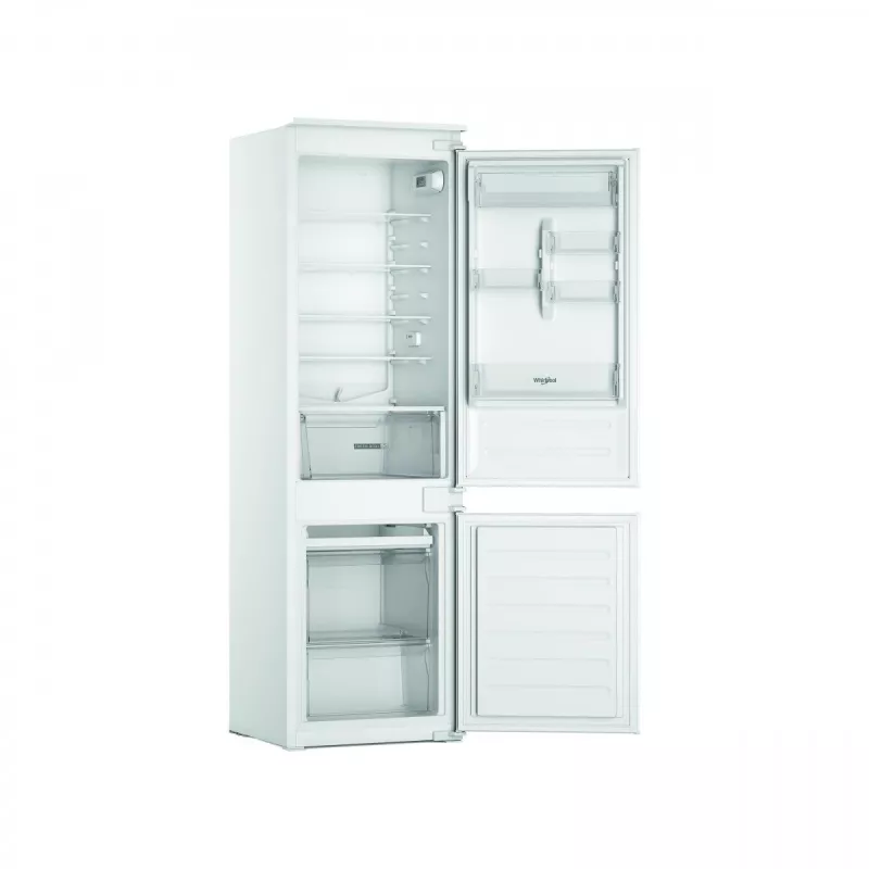 Whirlpool WHC18D071A1 Frigorífico-Congelador Integrable con 6th Sense Technology, 250 L Capacidad Total, Clase Energética D, Blanco