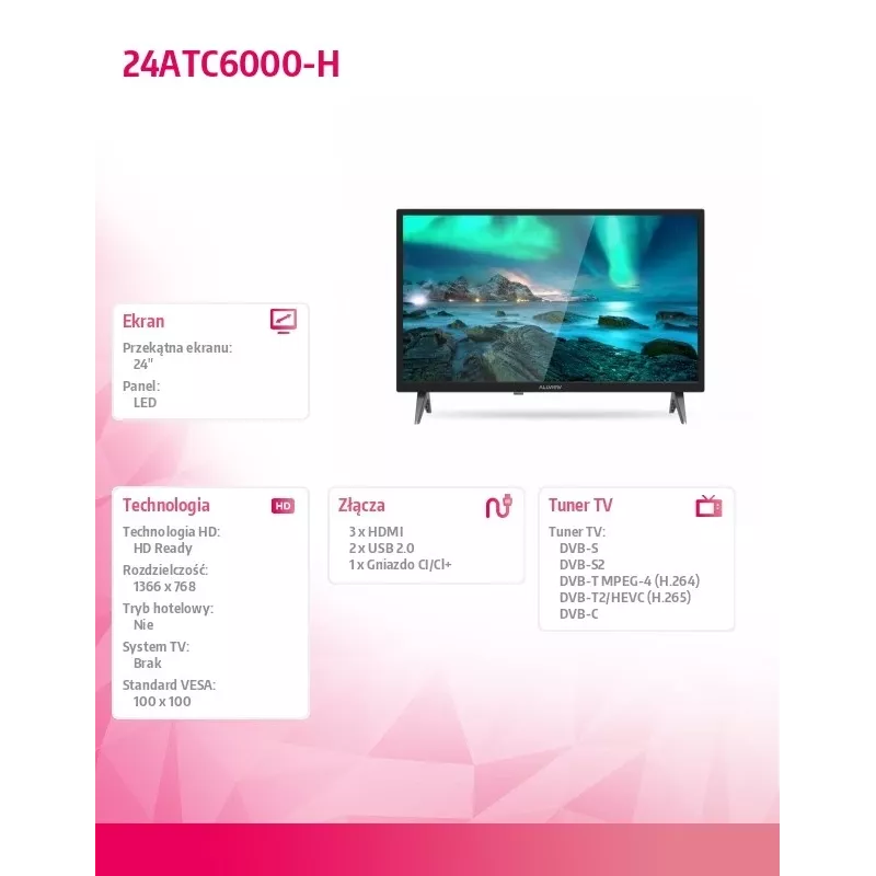 Allview 24ATC6000-H TV LED HD 24
