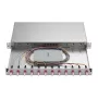 ZVK Easylan Caja de Empalme de Fibra Óptica Basic 1U 12x LC-Duplex OM4 Extraíble