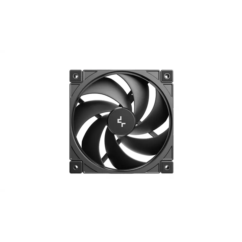 Deepcool FD12 V2 Ventilador de Caja 120mm Negro, 4-Pin PWM, Rodamiento Hidrodinámico