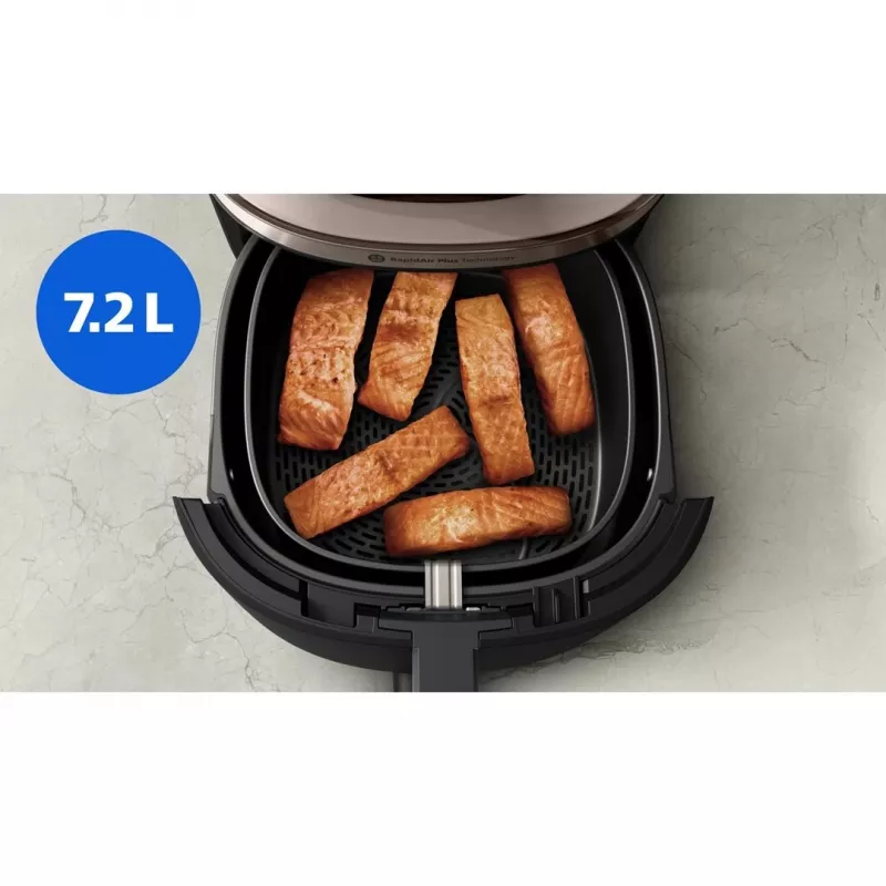 Philips NA543/00 Freidora de Aire 7,2 L 2000 W Negro, Champán