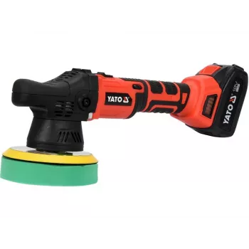 Yato YT-82920 Pulidora de Coche 5000 rpm 1200W Pulidora Rotativa con Velocidad Variable, Arranque Suave, Disco de 180 mm, Cable de 5 m