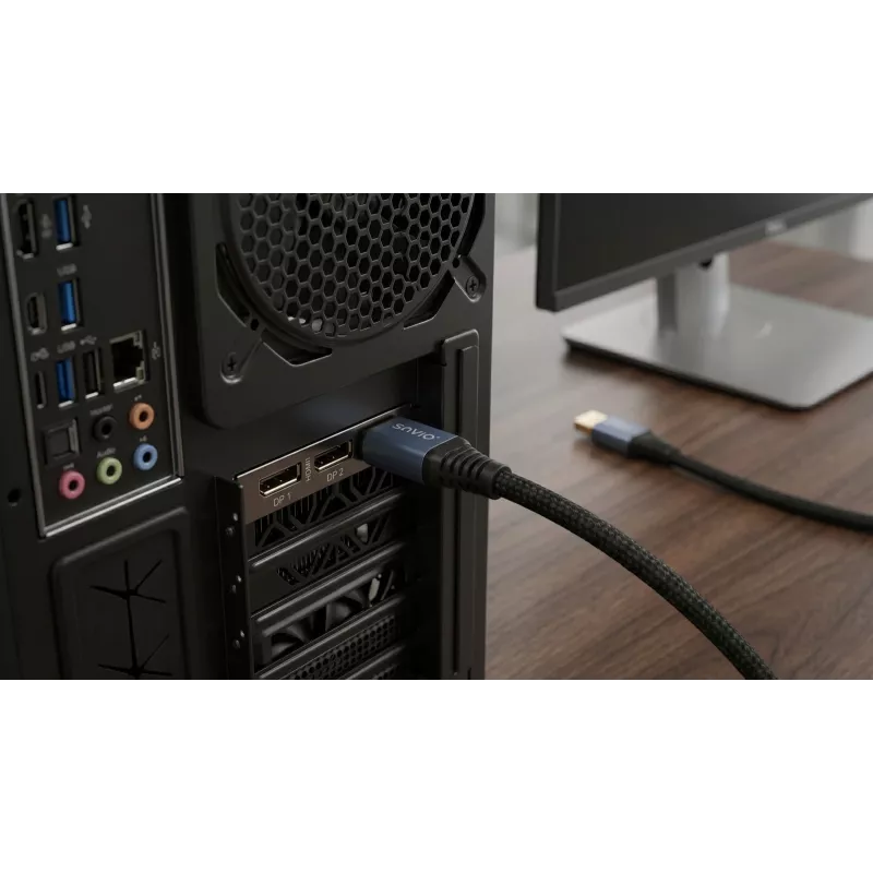 SAVIO CL-209 Cable DisplayPort 2.1 1m Negro