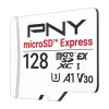 PNY 128GB microSDXC Express Card UHS-I U3 V30 A1 con adaptador SD