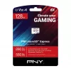 PNY 128GB microSDXC Express Card UHS-I U3 V30 A1 con adaptador SD