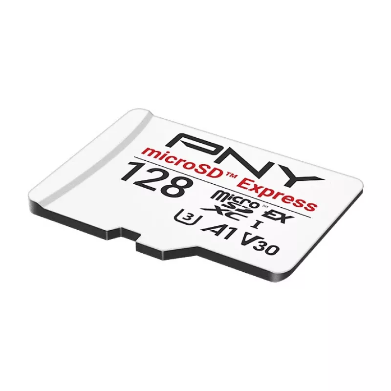 PNY 128GB microSDXC Express Card UHS-I U3 V30 A1 con adaptador SD