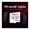 PNY 128GB microSDXC Express Card UHS-I U3 V30 A1 con adaptador SD