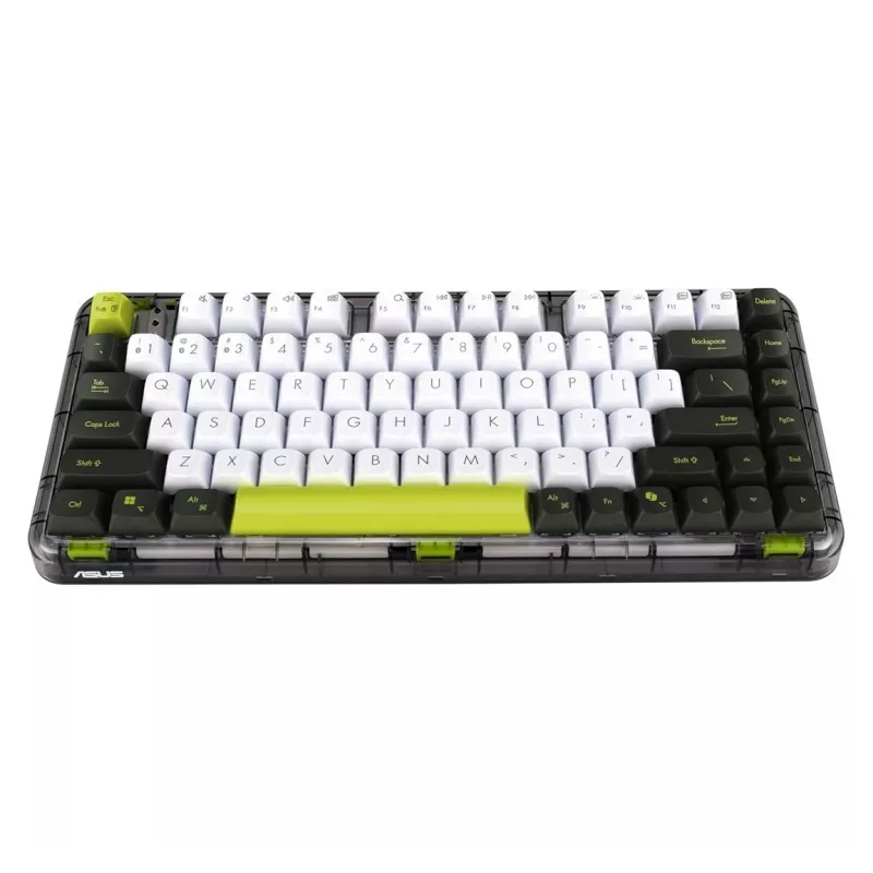 ASUS KD201 Jelly75 Teclado inalámbrico/Bluetooth Volt Green